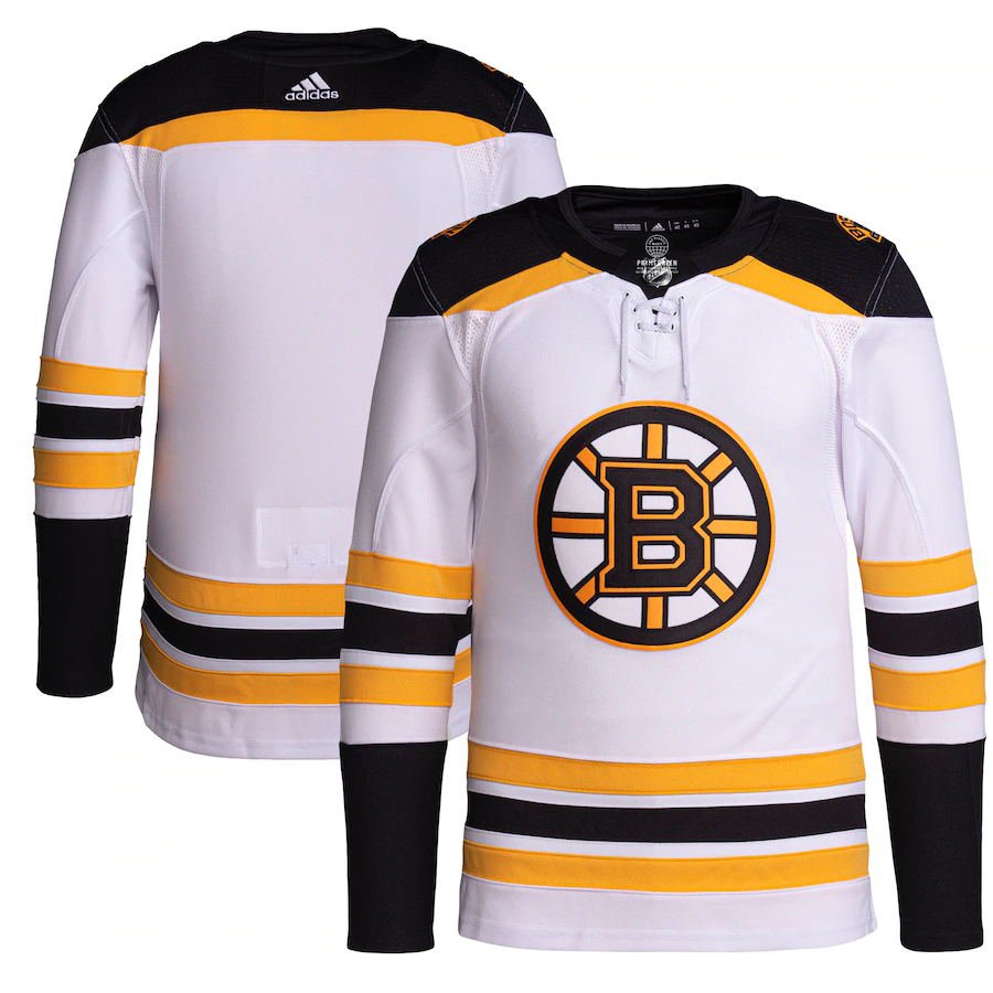 Boston Bruins White Away Authentic Pro Jersey